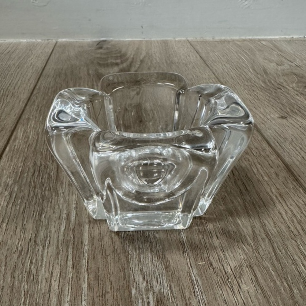 Vintage Orrefors‎ Sweden Glass Lead Crystal Candleholder